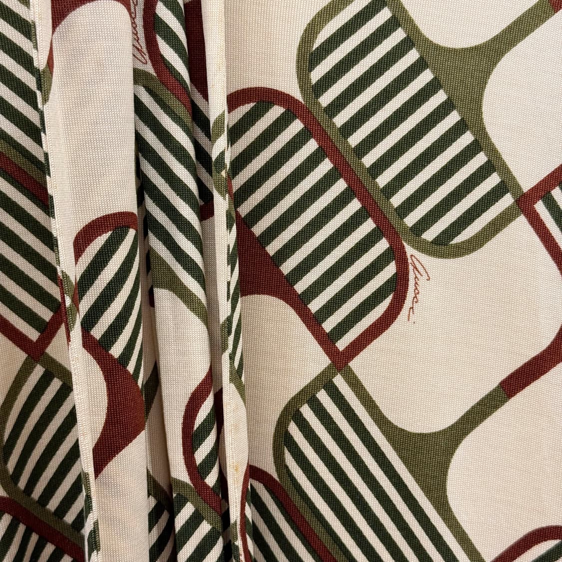 구찌 타이넥 리본 블라우스 기하학 패턴 디테일 아이보리 멀티컬러 상품이미지6