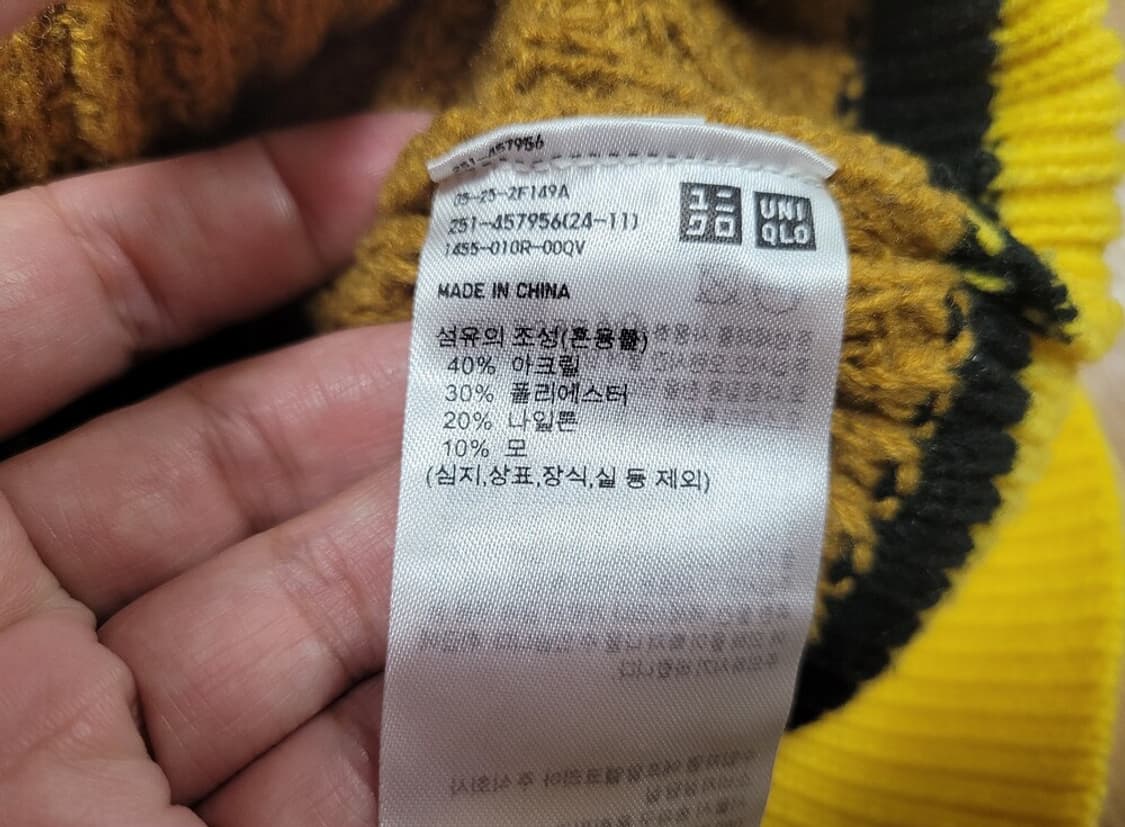 마르니X유니클로(MARNI) 콜라보 팝콘니트 55-66 새상품 상품이미지5