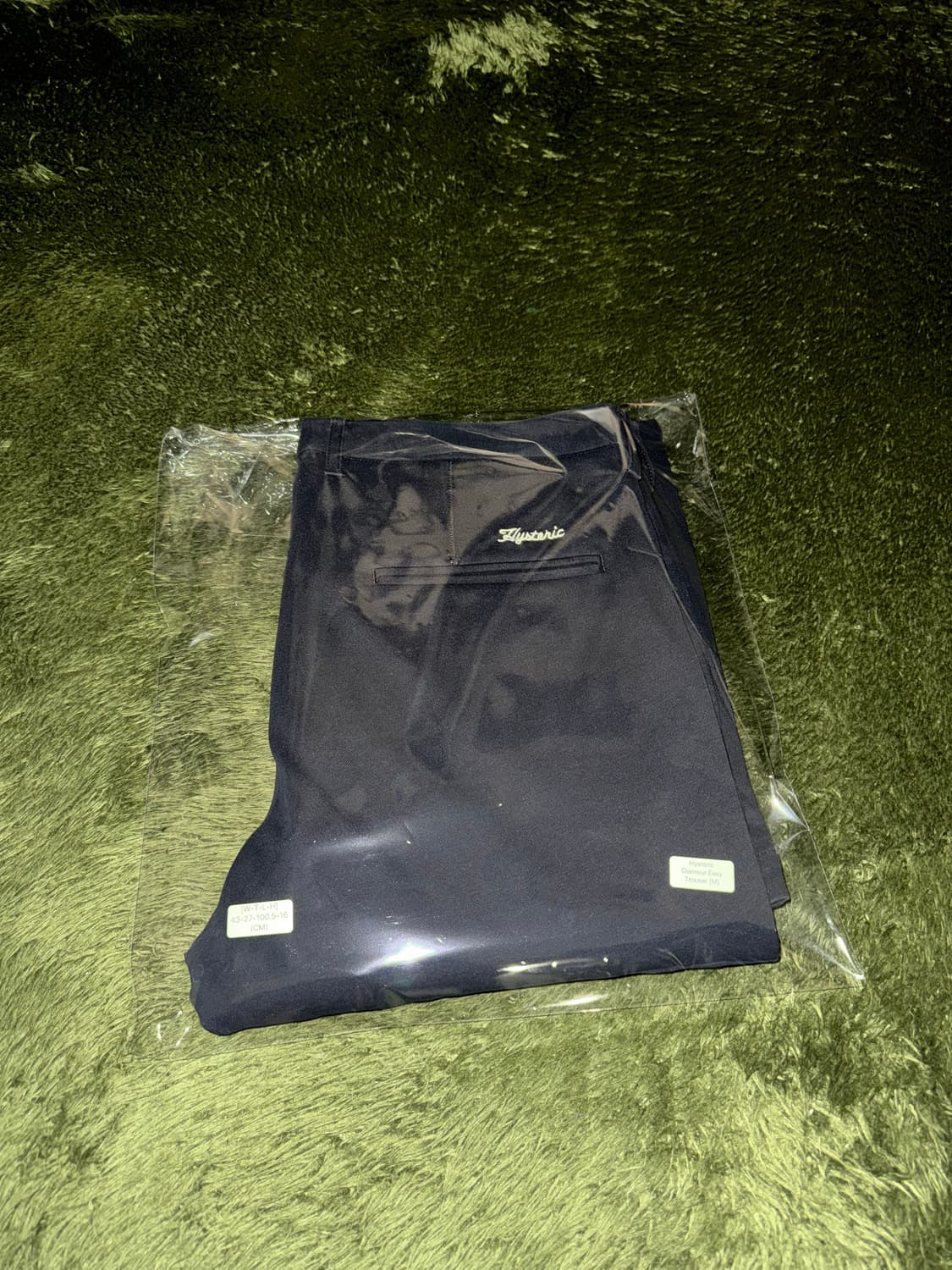 [M] 히스테릭 글래머 코튼 폴리 블렌디드 이지 팬츠 블랙 상품이미지10