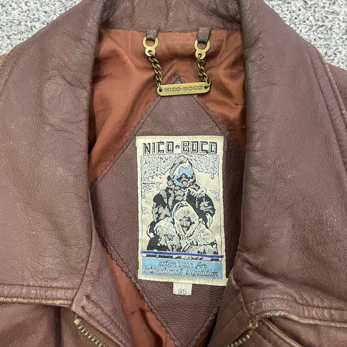 니코보코 양가죽 봄버 재킷 0120HS1 상품이미지3