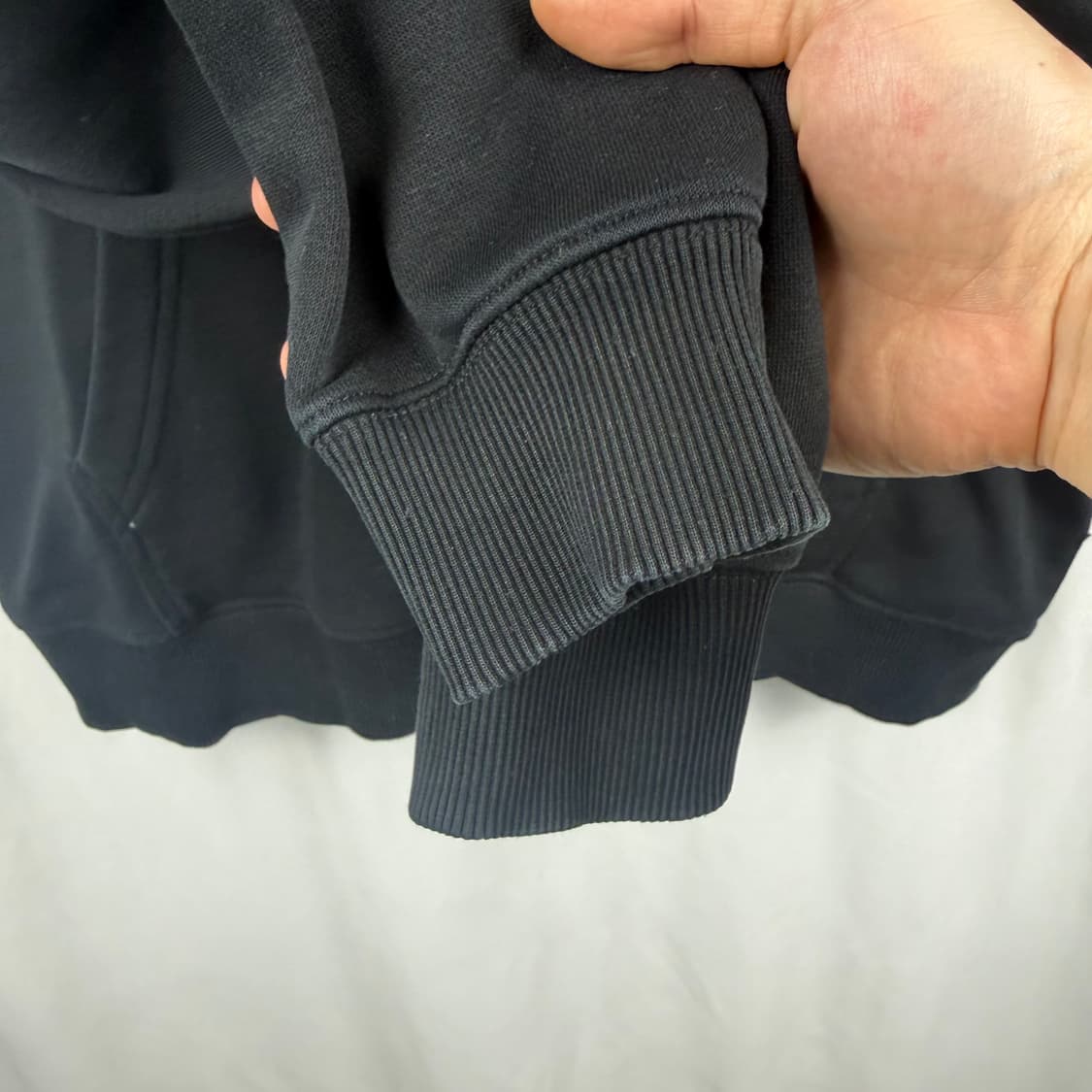 (S) 와릿이즌 하트 패치 로고 후드집업 블랙 상품이미지4