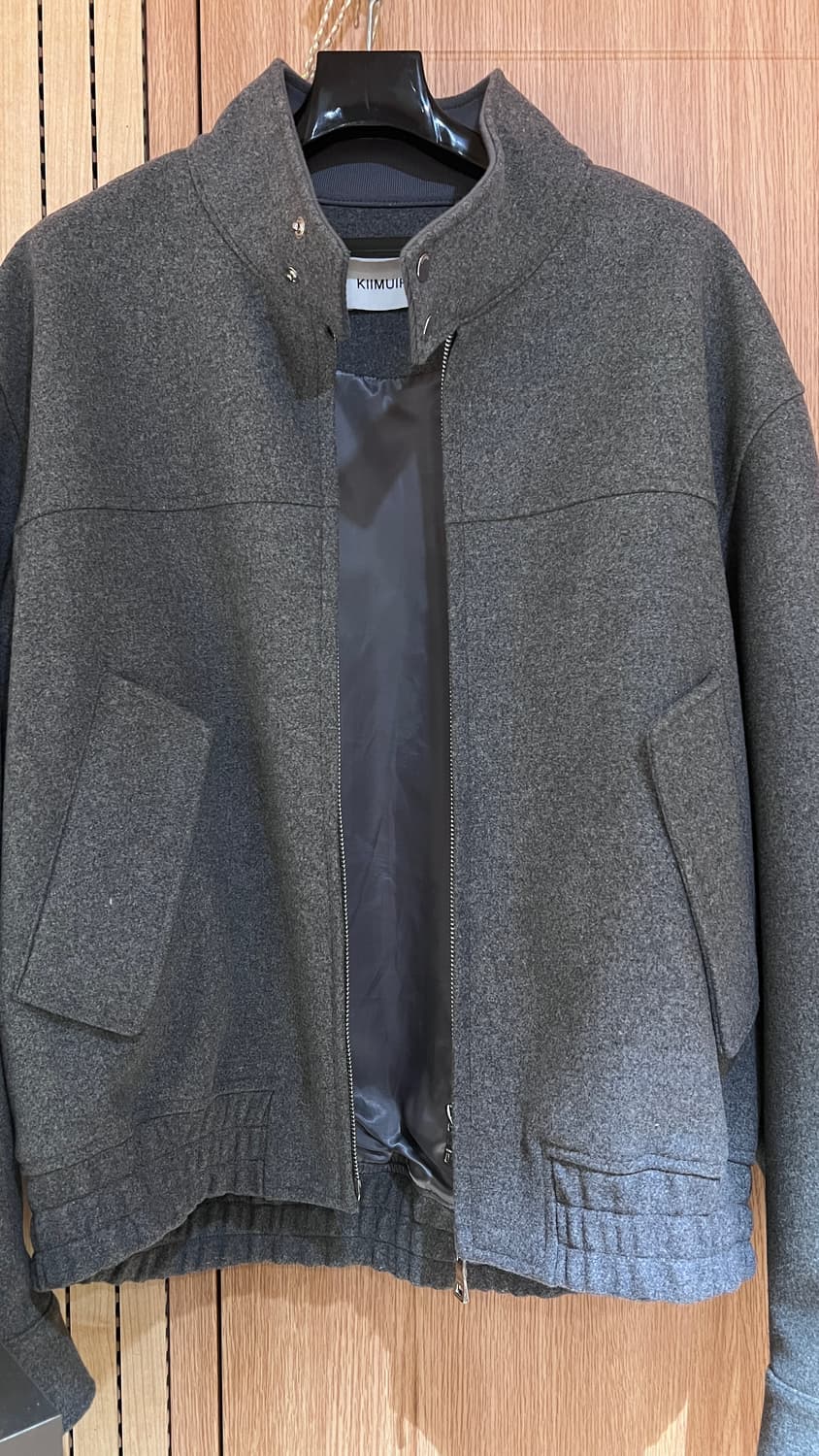 키뮤어 해링턴 울 자켓 투웨이 집업 상품이미지2