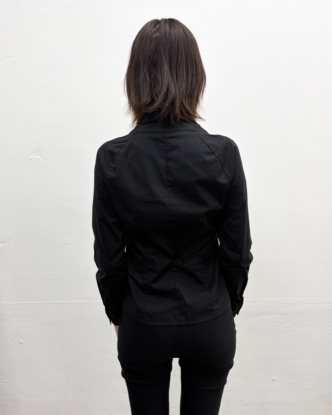 빈티지 러플 보우-타이 셔츠 상품이미지2