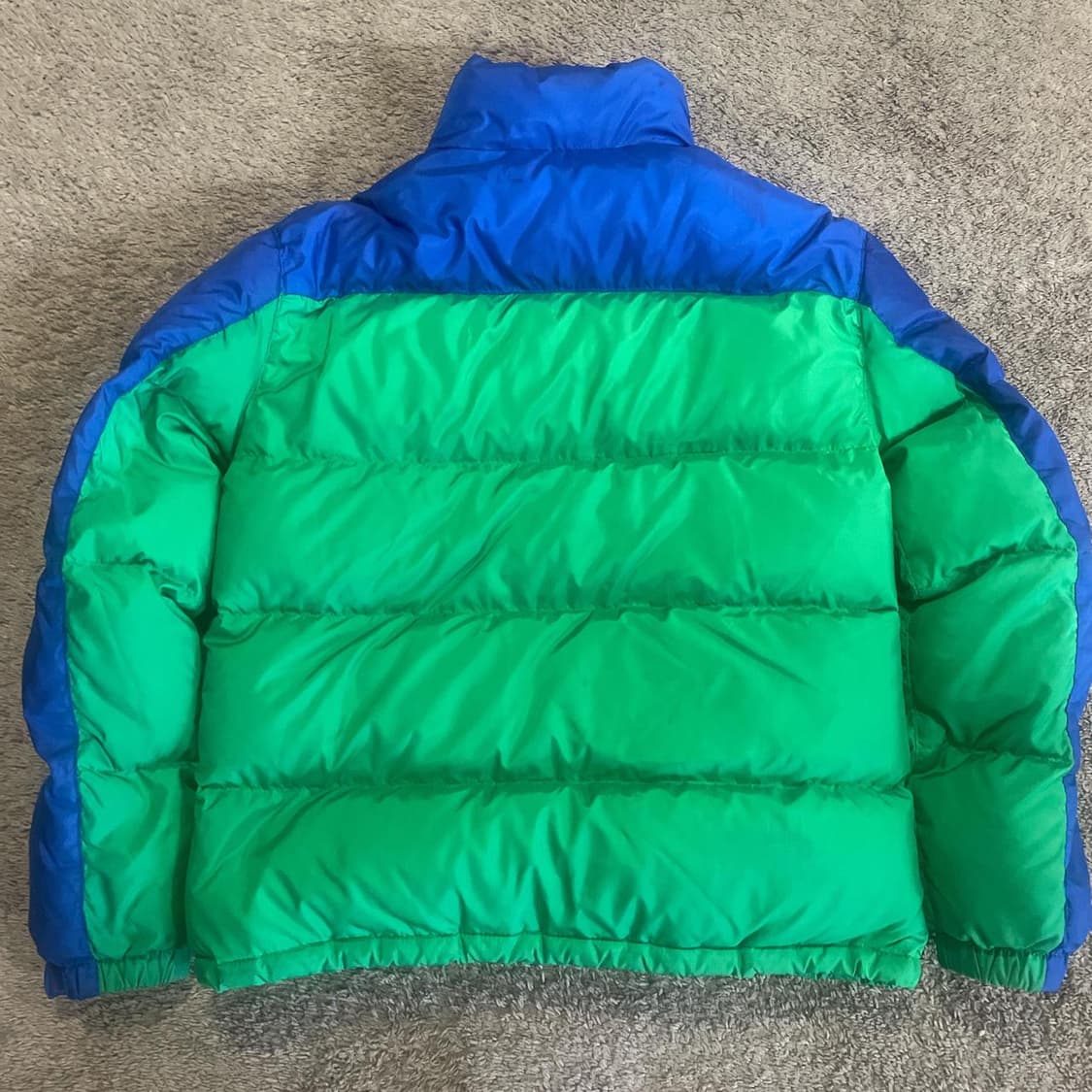 00s 폴로 랄프로렌 RL250 투톤 다운 패딩 자켓 그린/블루 상품이미지3