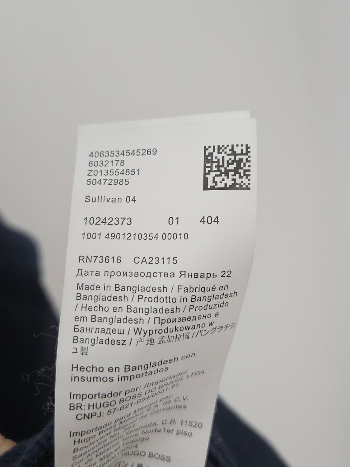 휴고보스 BOSS 빅로고 포켓 후드티 남성 정품 상품이미지5