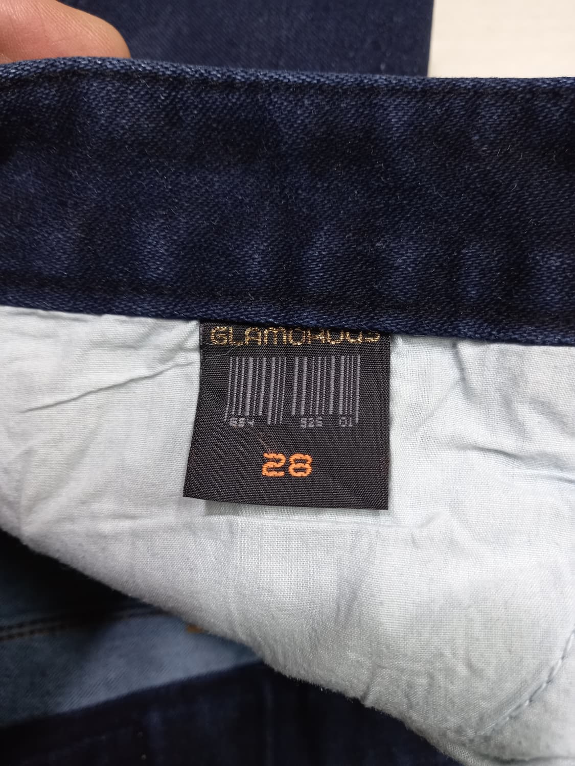 26 GLAMOROUS Kor 두꺼운 스판 슬림일자진 진청 26-608 상품이미지9