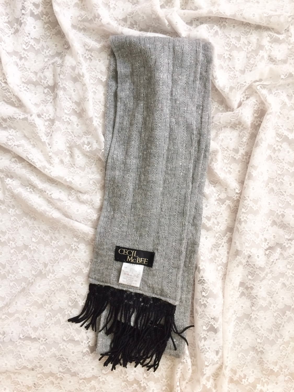 Vintage Cecil mc bee grey glitter muffle 상품이미지3