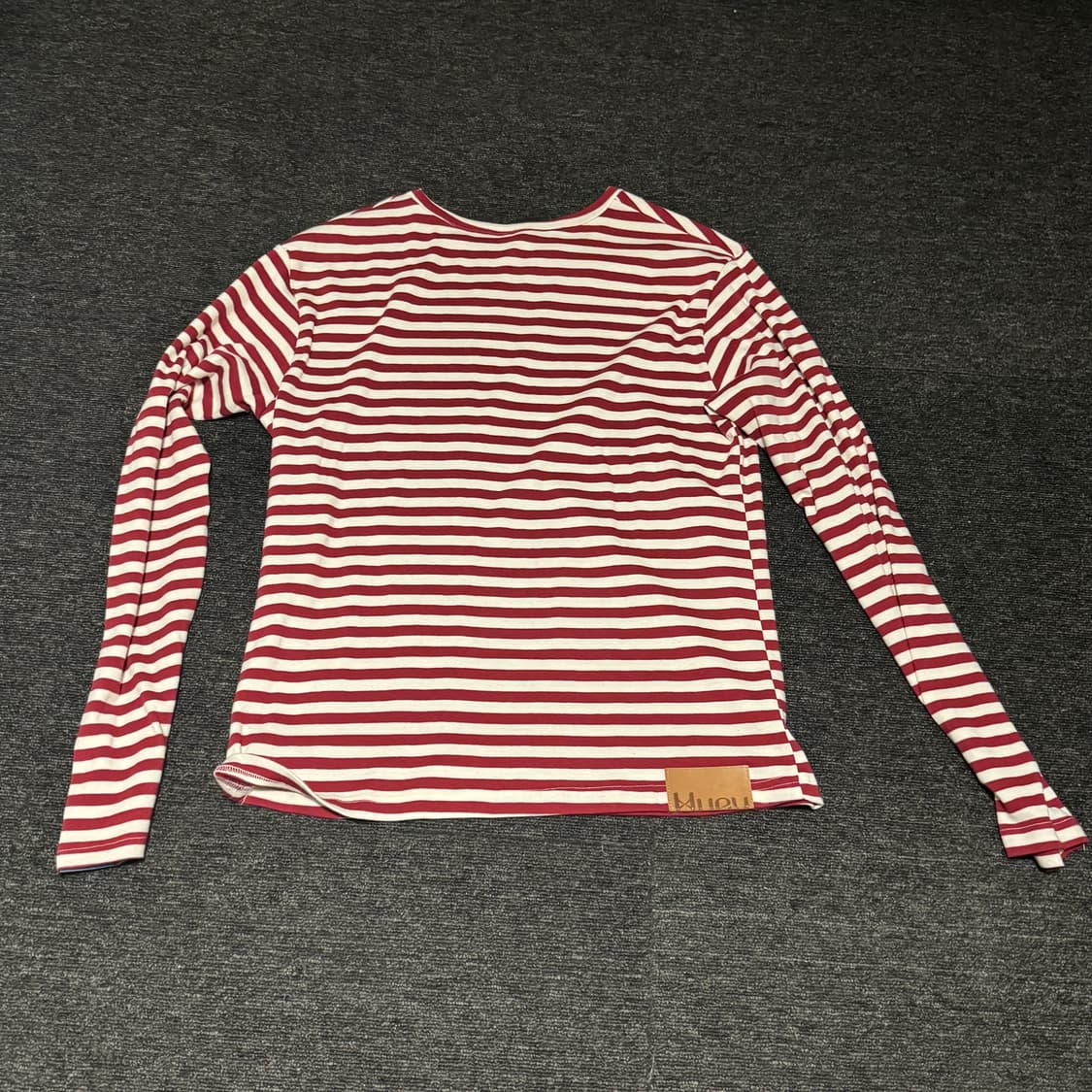 휴이 Stripe Border Tee Red 상품이미지2