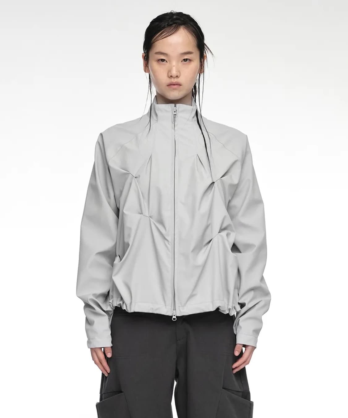 (구해요) 나체 바람막이 그레이 PINTUCK WIND BREAKER 상품이미지1