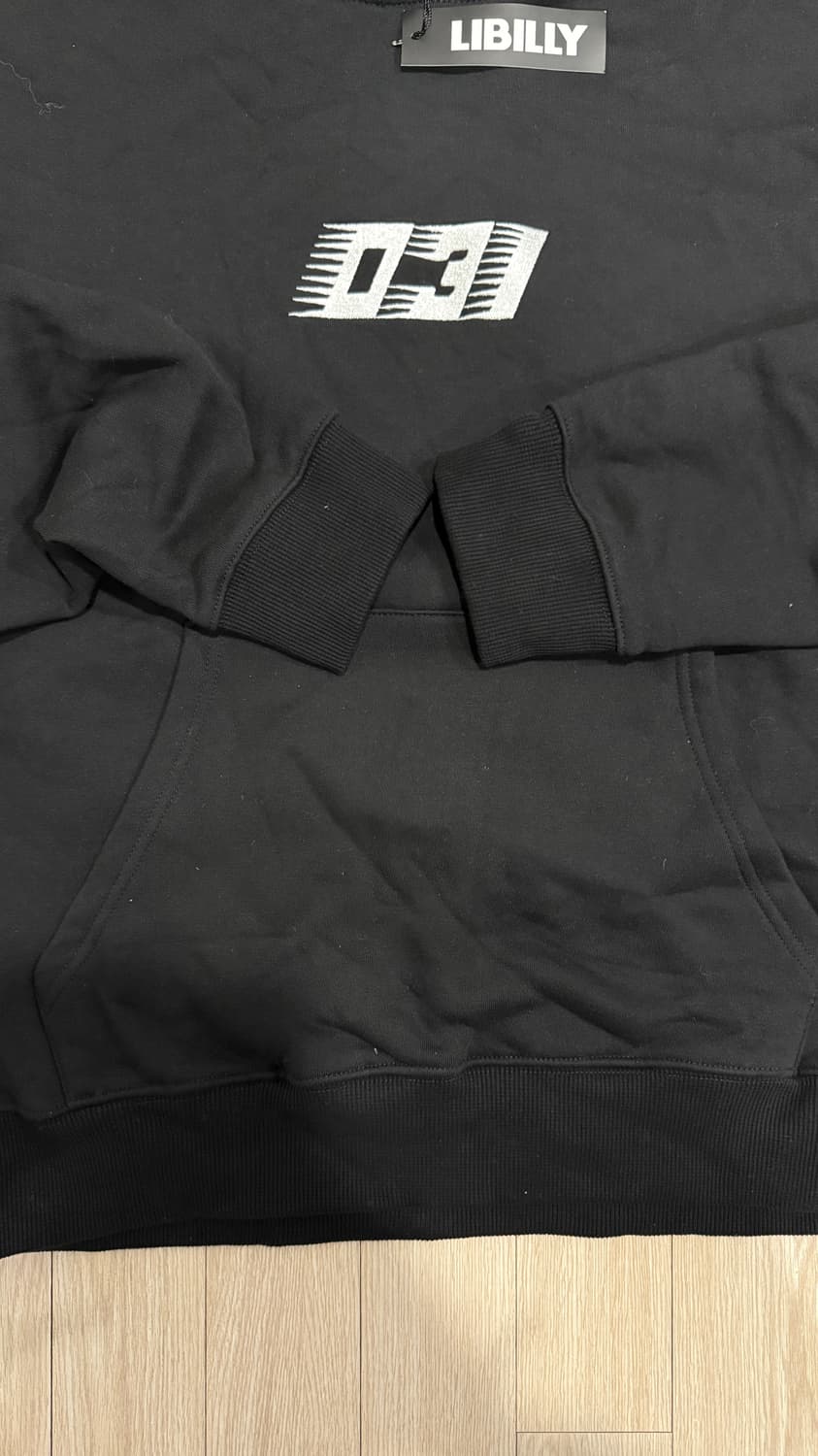 창모 LIBILLY 블랙 트레이닝 세트 XXL 새상품 후드티, 바지 상품이미지5