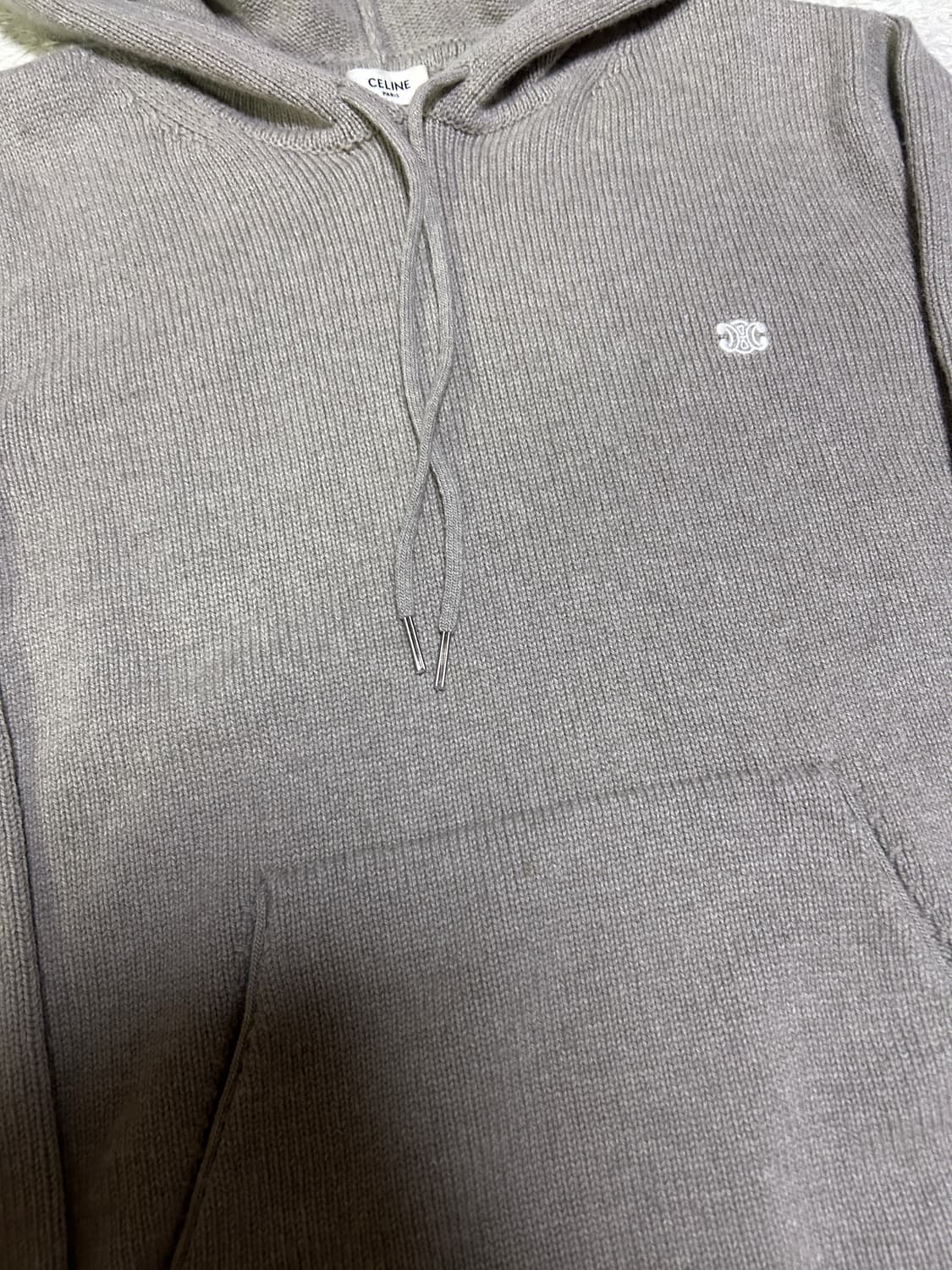 [M, 새상품급] 셀린느 트리오페 울 캐시미어 니트 후드 상품이미지4