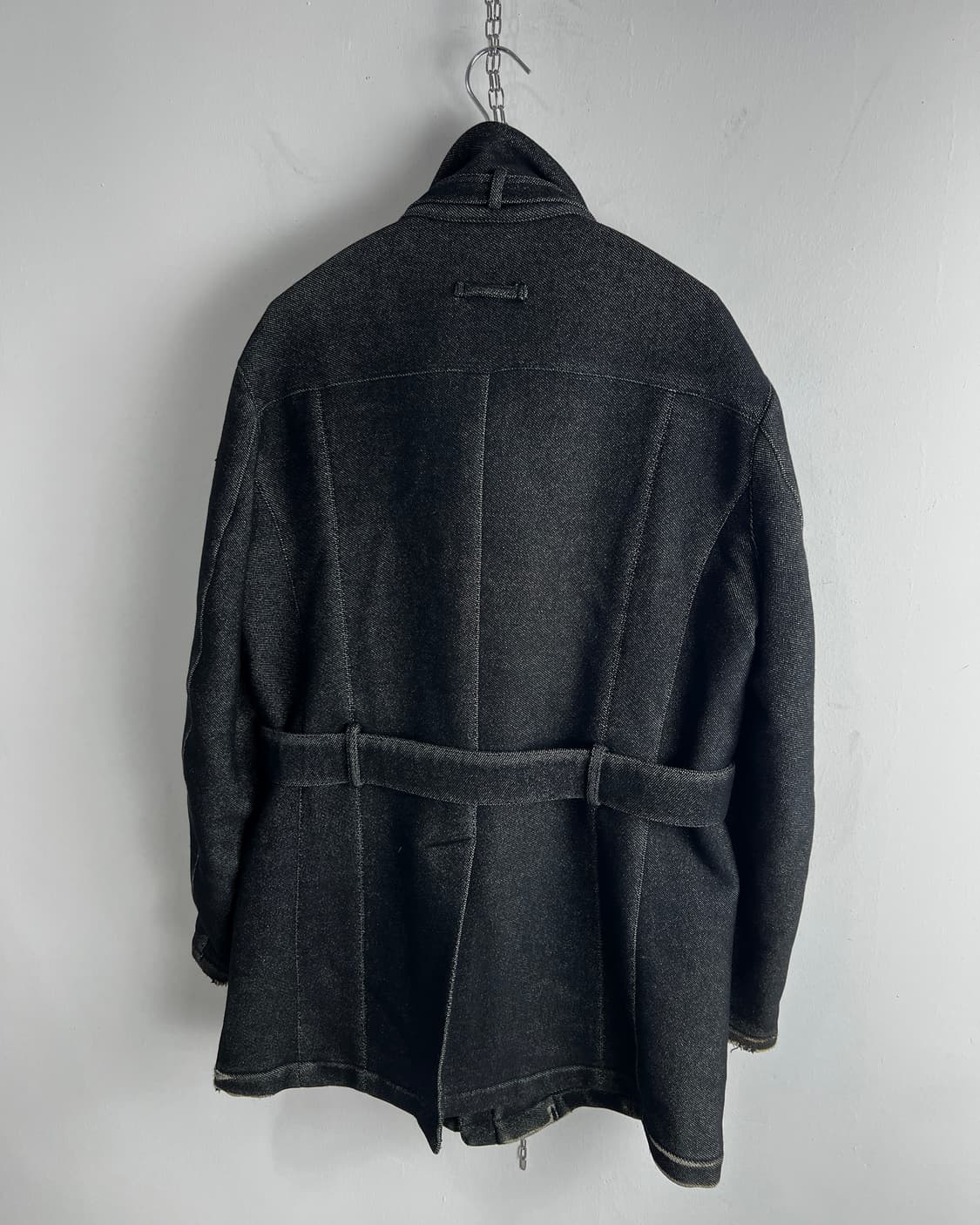 장 폴 고티에 옴므 오브젝트 하이넥 울 코트 상품이미지4