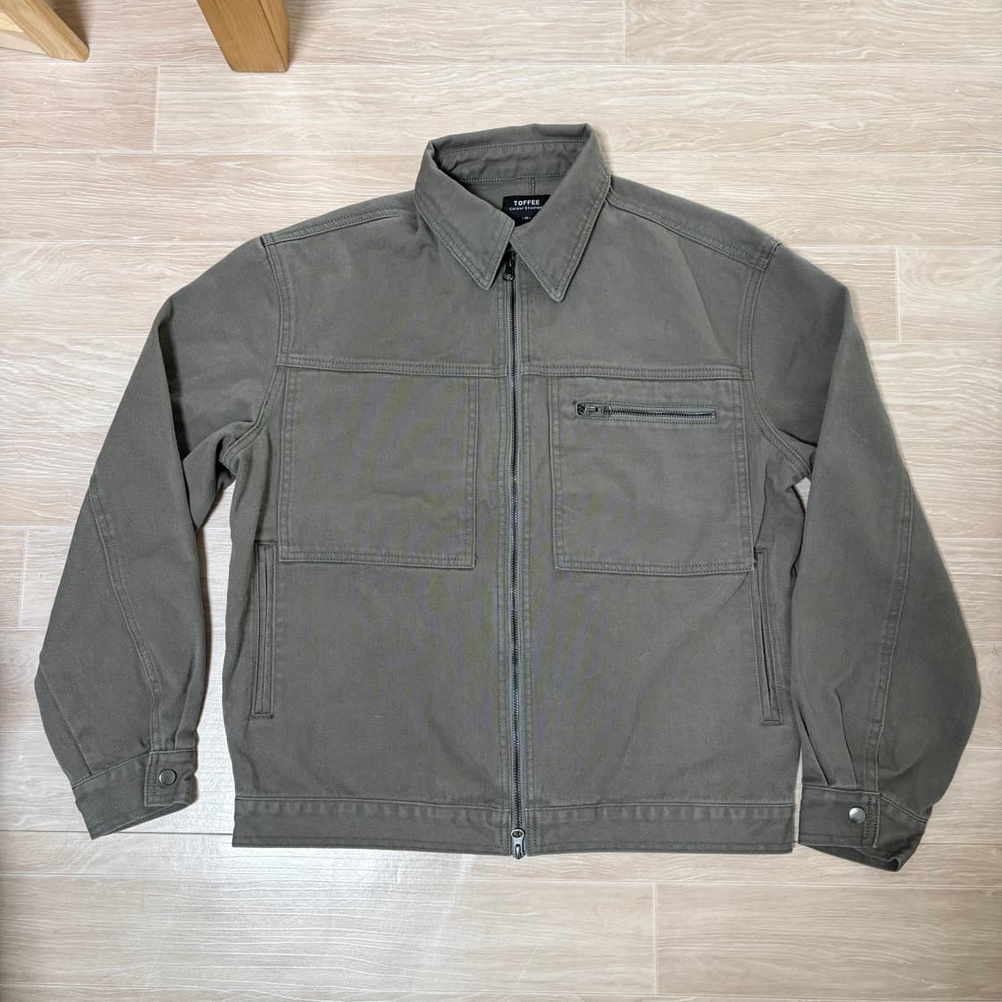 토피 코튼 워크자켓 카키 M 상품이미지1