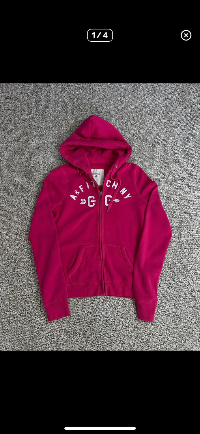 아베크롬비 핑크 후드집업  상품이미지1