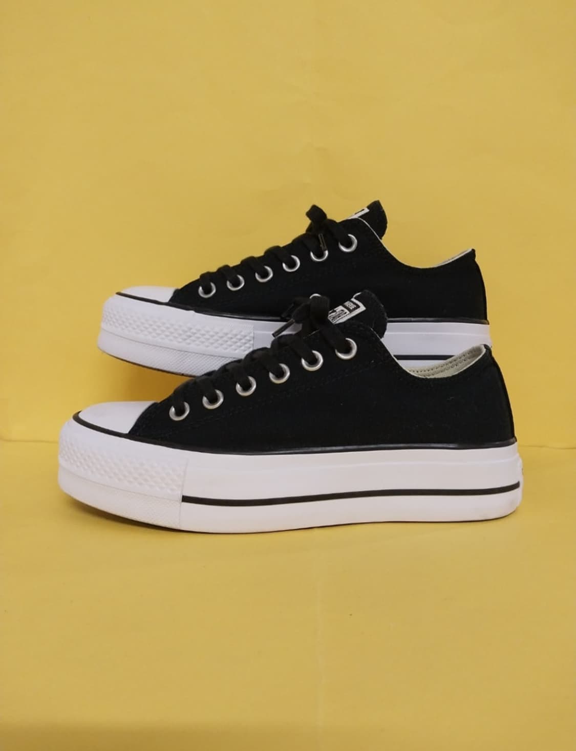 여성 컨버스 척테일러 올스타 리프트 블랙 운동화 (230) 상품이미지1