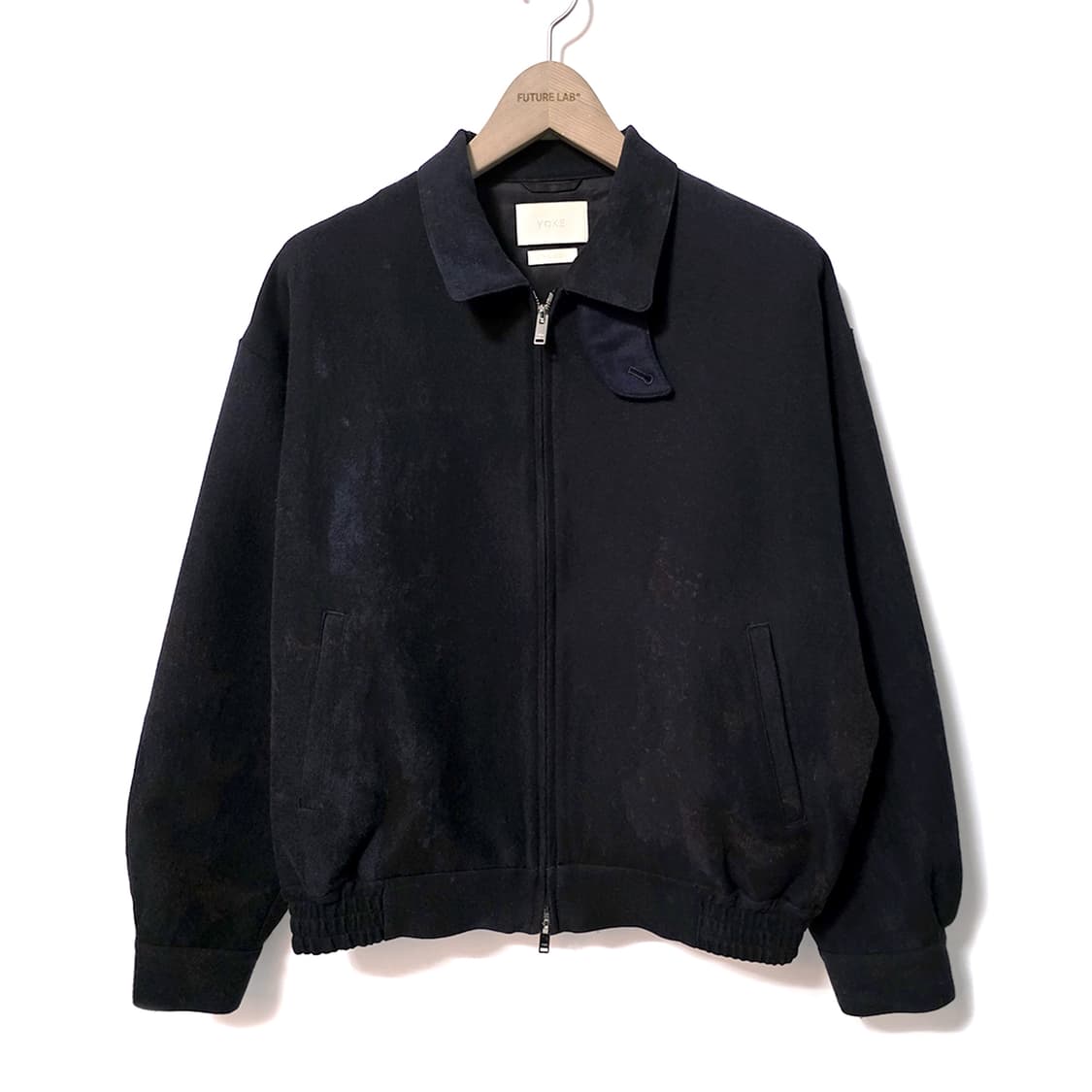 [M] 요크 22AW 자카드 루즈드 집 블루종 자켓 네이비 상품이미지1