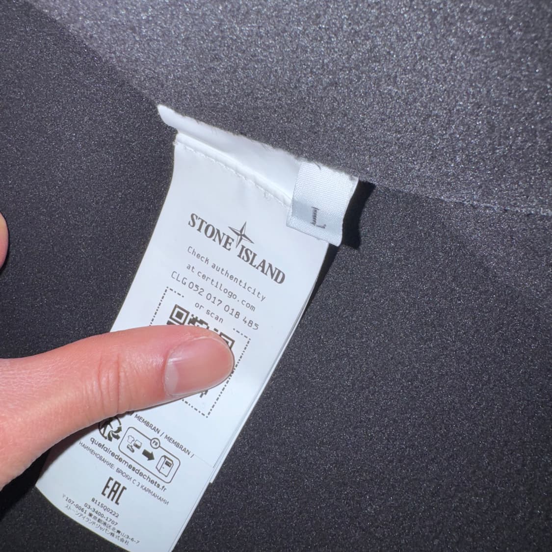 24FW 스톤Q0222 소프트 쉘-R E.Dye 테크놀로지 인 리사이클 상품이미지5