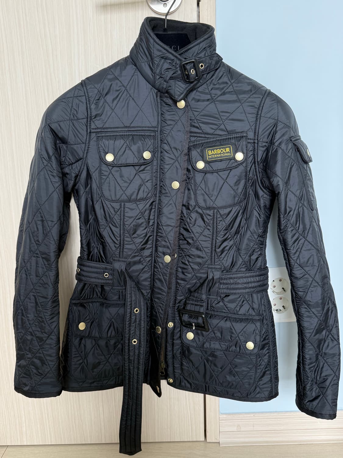 바버 인터내셔널 블랙 퀼팅 자켓 상품이미지1