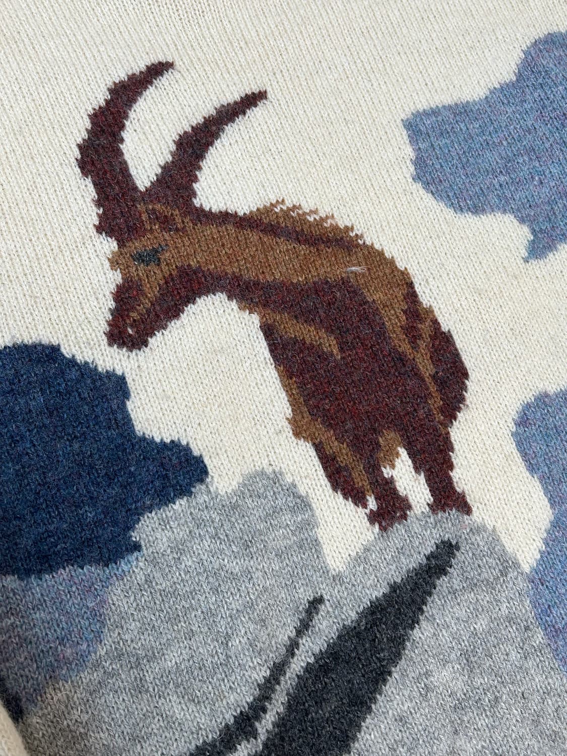 빈티지 퓨리턴 셔틀랜드 울 산양 니트 상품이미지4