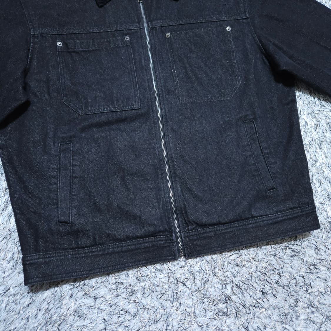 게스) XXL 남자 흑청자켓 데님자켓 / 왕눈이샵 상품이미지4
