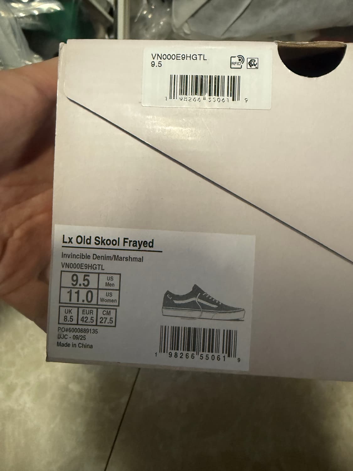 275사이즈 반스 인빈시블 올드스쿨 데님 상품이미지4