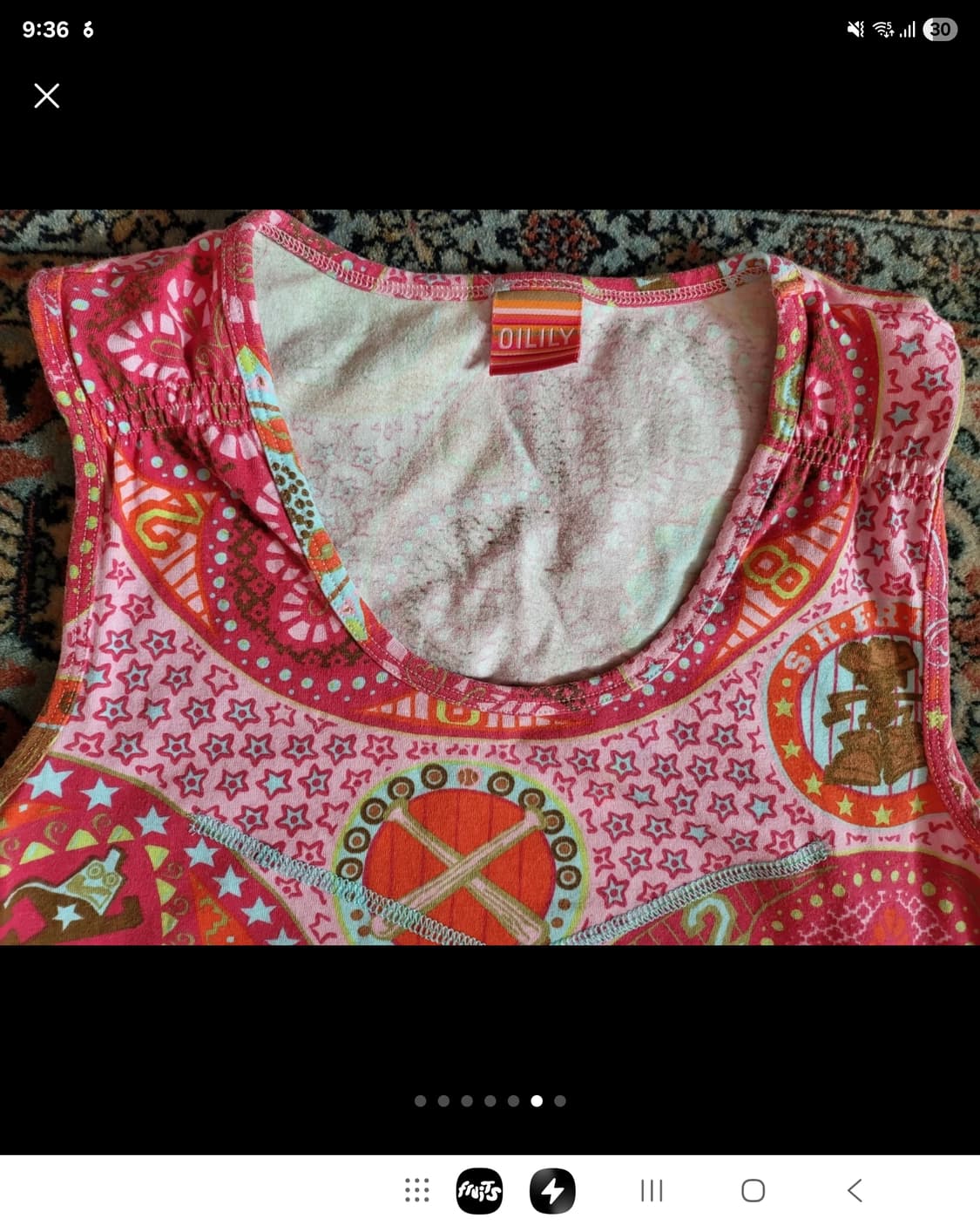 오일릴리 핑크 나시 티셨 상품이미지5