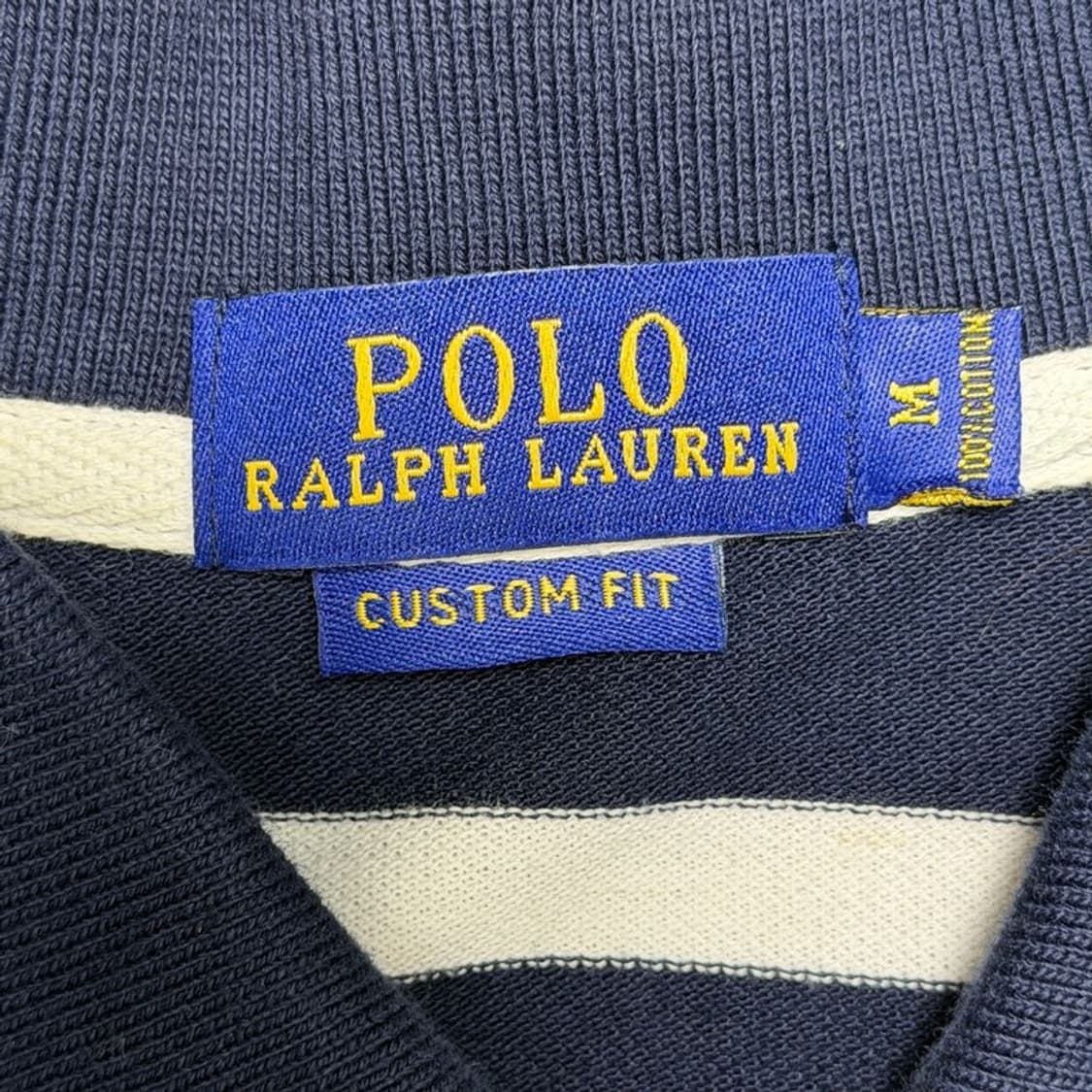 폴로 랄프로렌 빅포니 스트라이프 PK 카라 티셔츠 네이비 M 상품이미지6