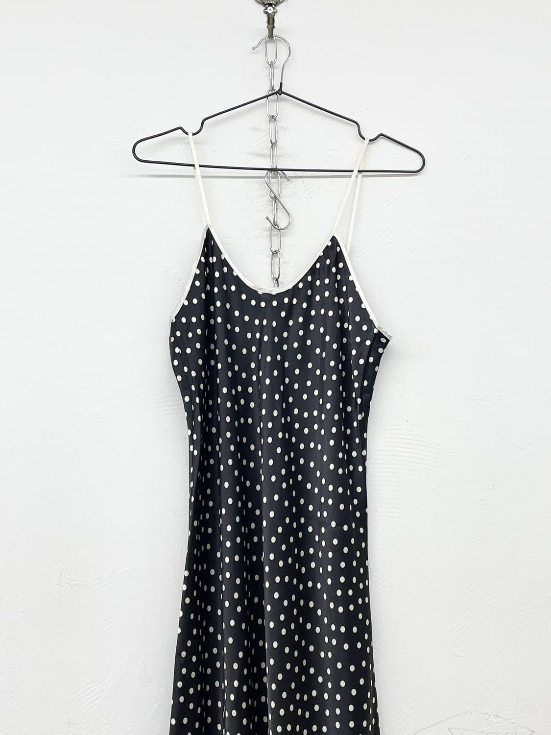 도트 새틴 맥시 슬립 상품이미지5