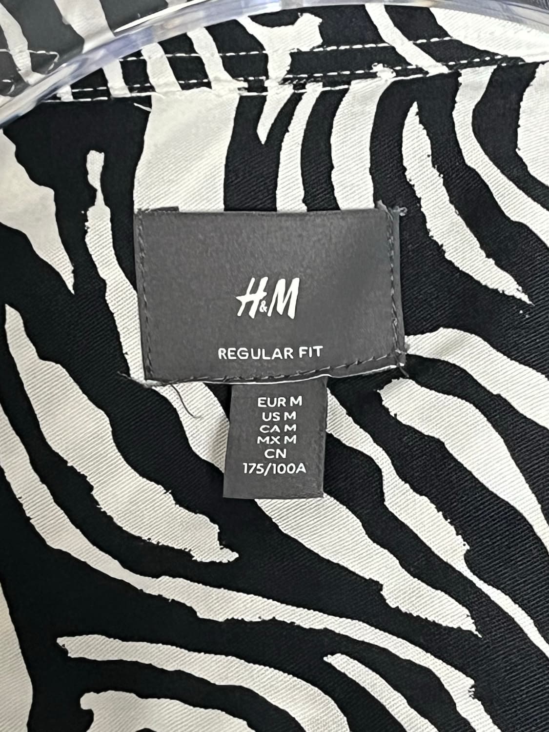 h&m 지브라 패턴 셔츠 상품이미지2