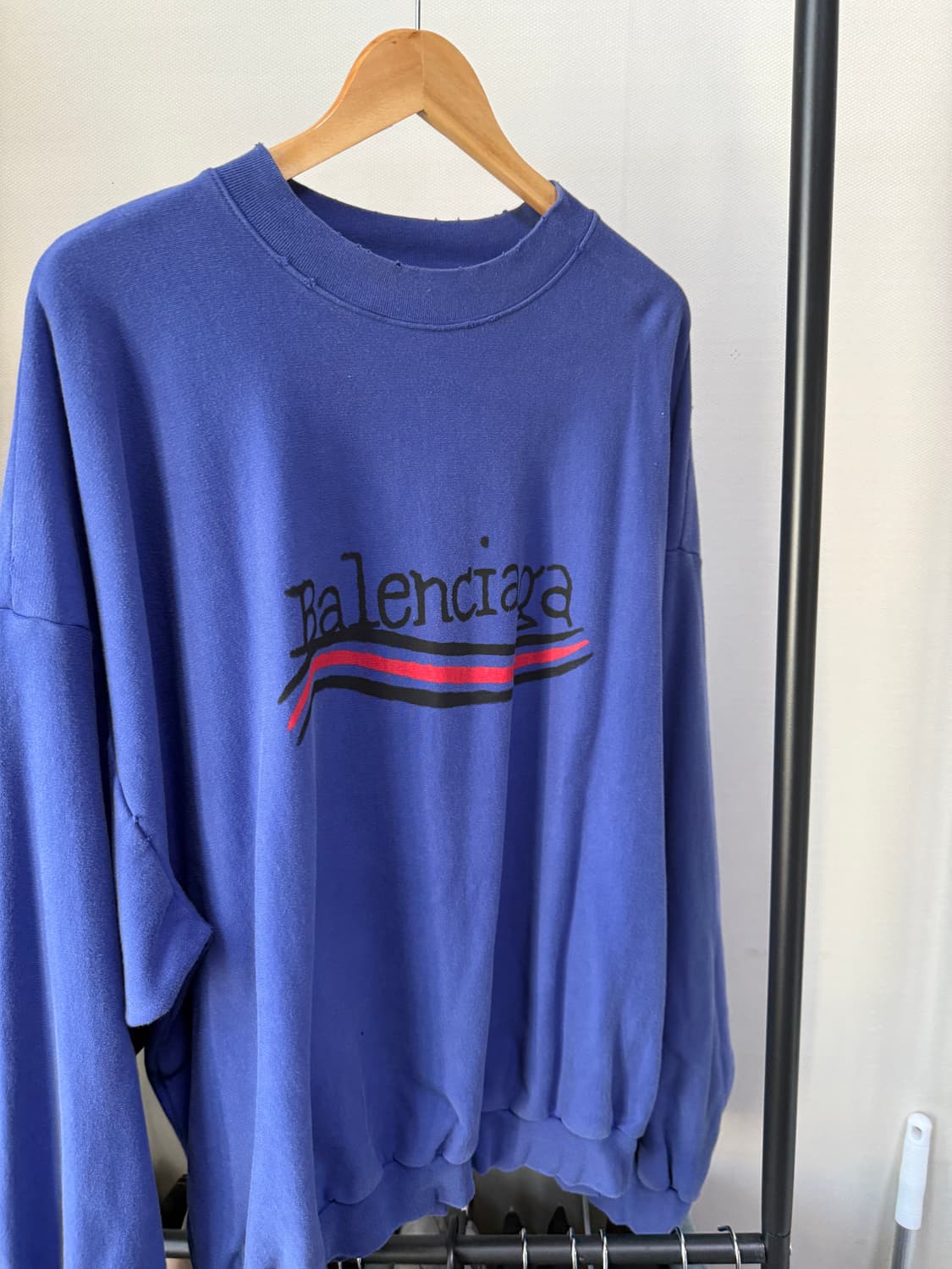 발렌시아가 웨이브로고 맨투맨 4사이즈 상품이미지3