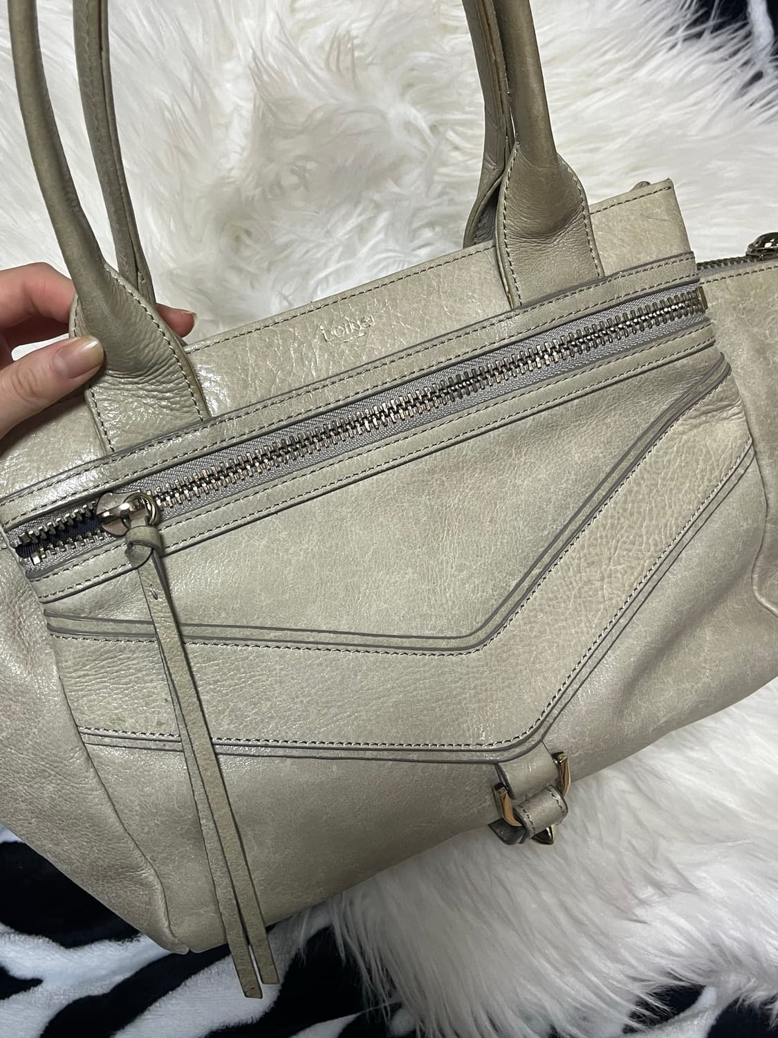 vintage leather studded shoulder bag 상품이미지4