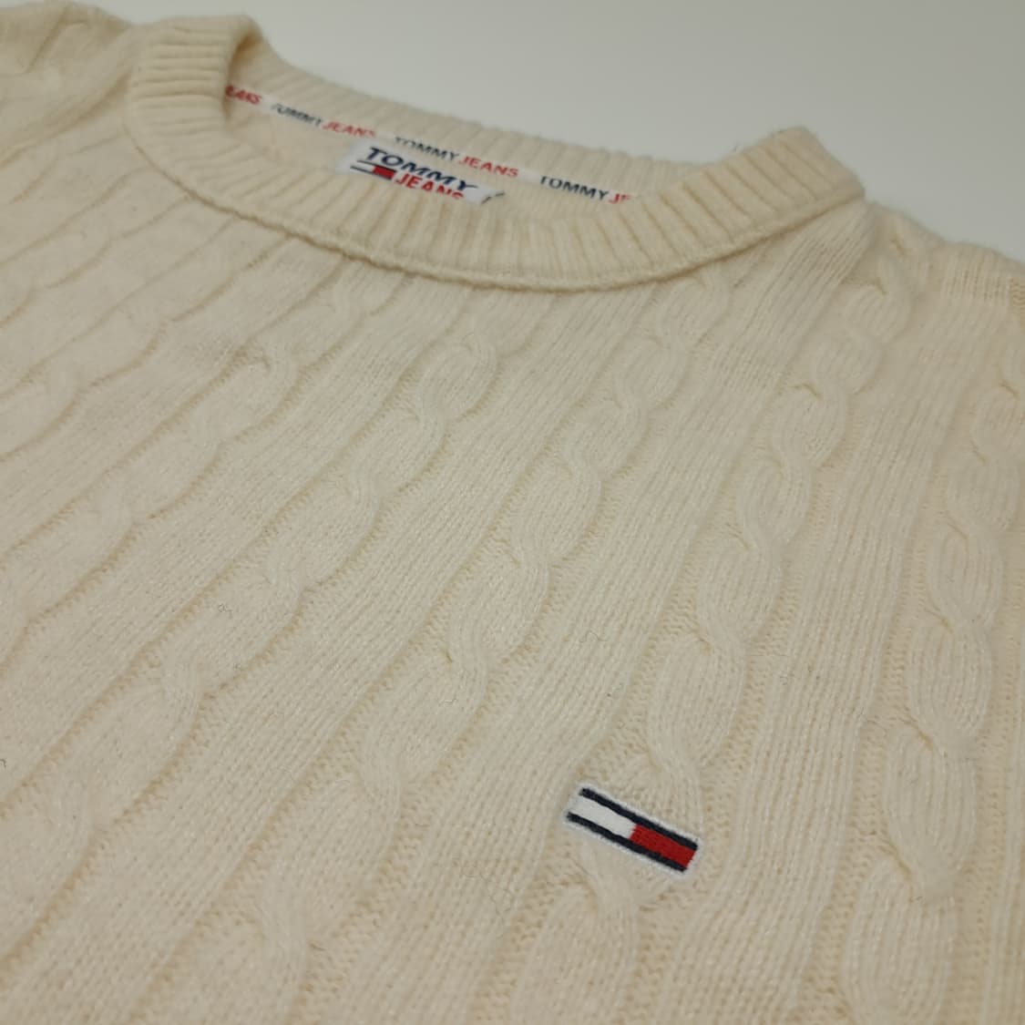 CL127 2XL 타미진스 울 혼방 케이블 니트 상품이미지4