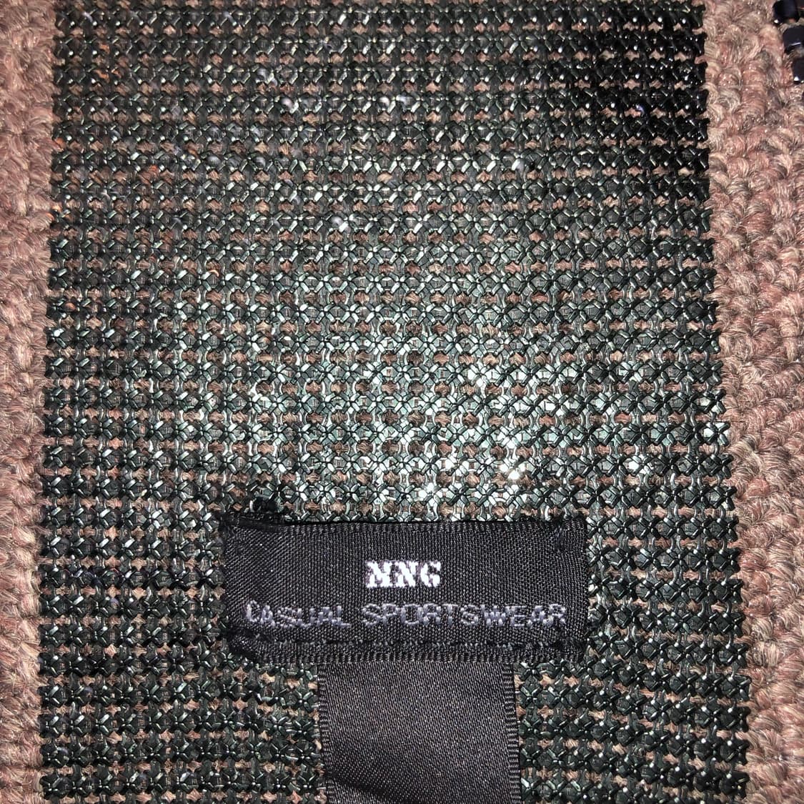 Vintage 💿 MNG black glitter m 상품이미지4