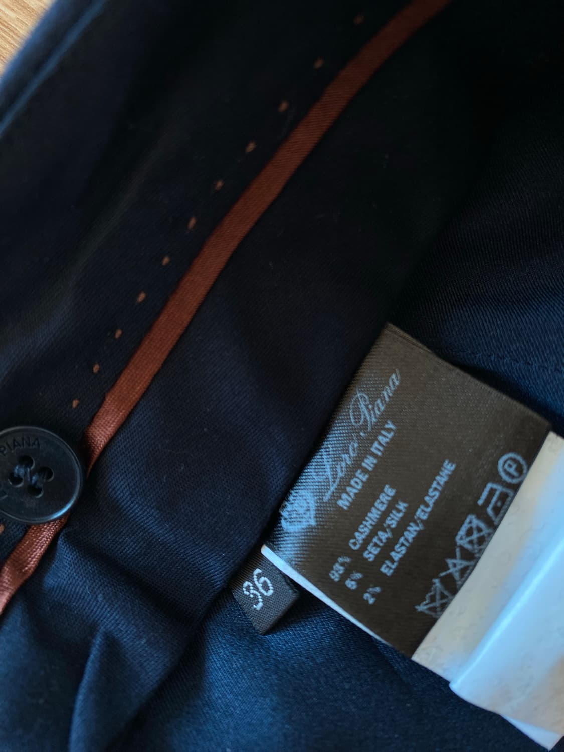 로로피아나 여성 네이비 바지 36사이즈 상품이미지5