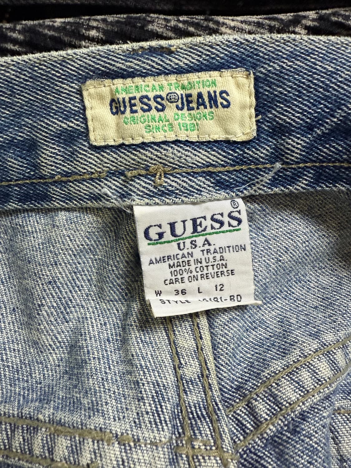 빈티지 게스 made in USA 버뮤다 팬츠 상품이미지2