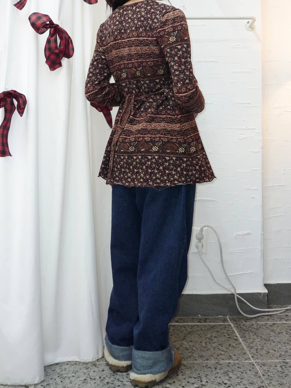 Hippie ribbon blouse 상품이미지5