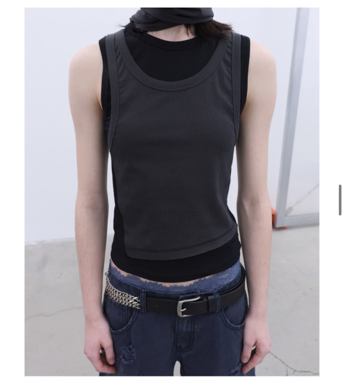 lcdc DOUBLE LAYERED SLEEVELESS TOP  상품이미지1