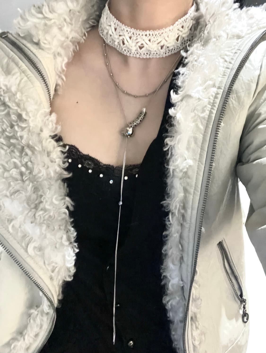 ivory laced remnant choker 상품이미지4