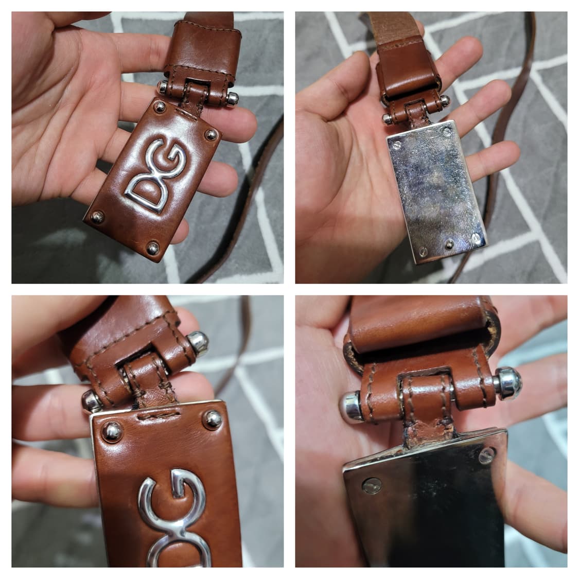 돌체앤가바나 DG 로고 브라운 벨트 85/38 상품이미지5