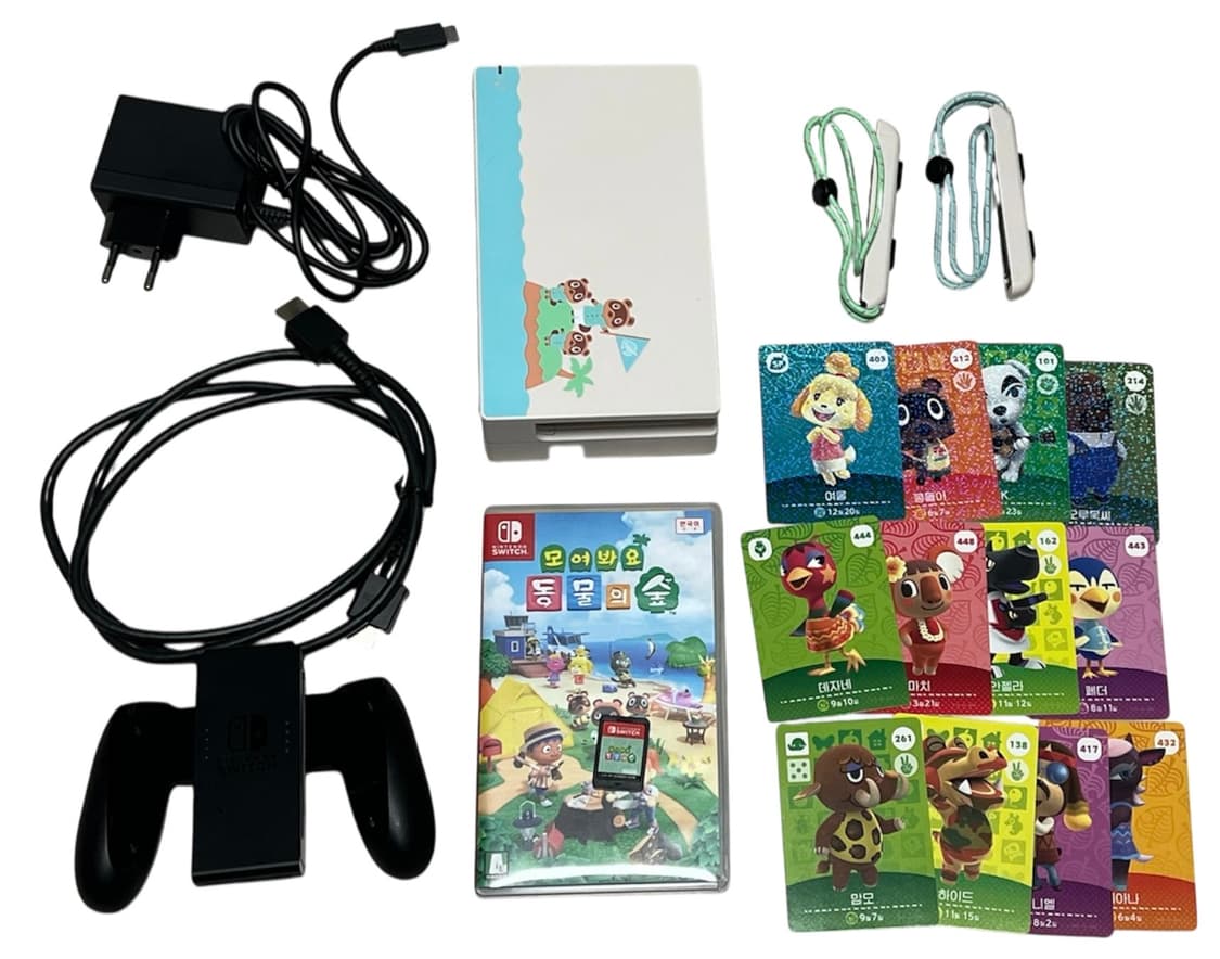닌텐도 스위치 모동숲 에디션 동물의숲 아미보카드 게임칩 포함 상품이미지3