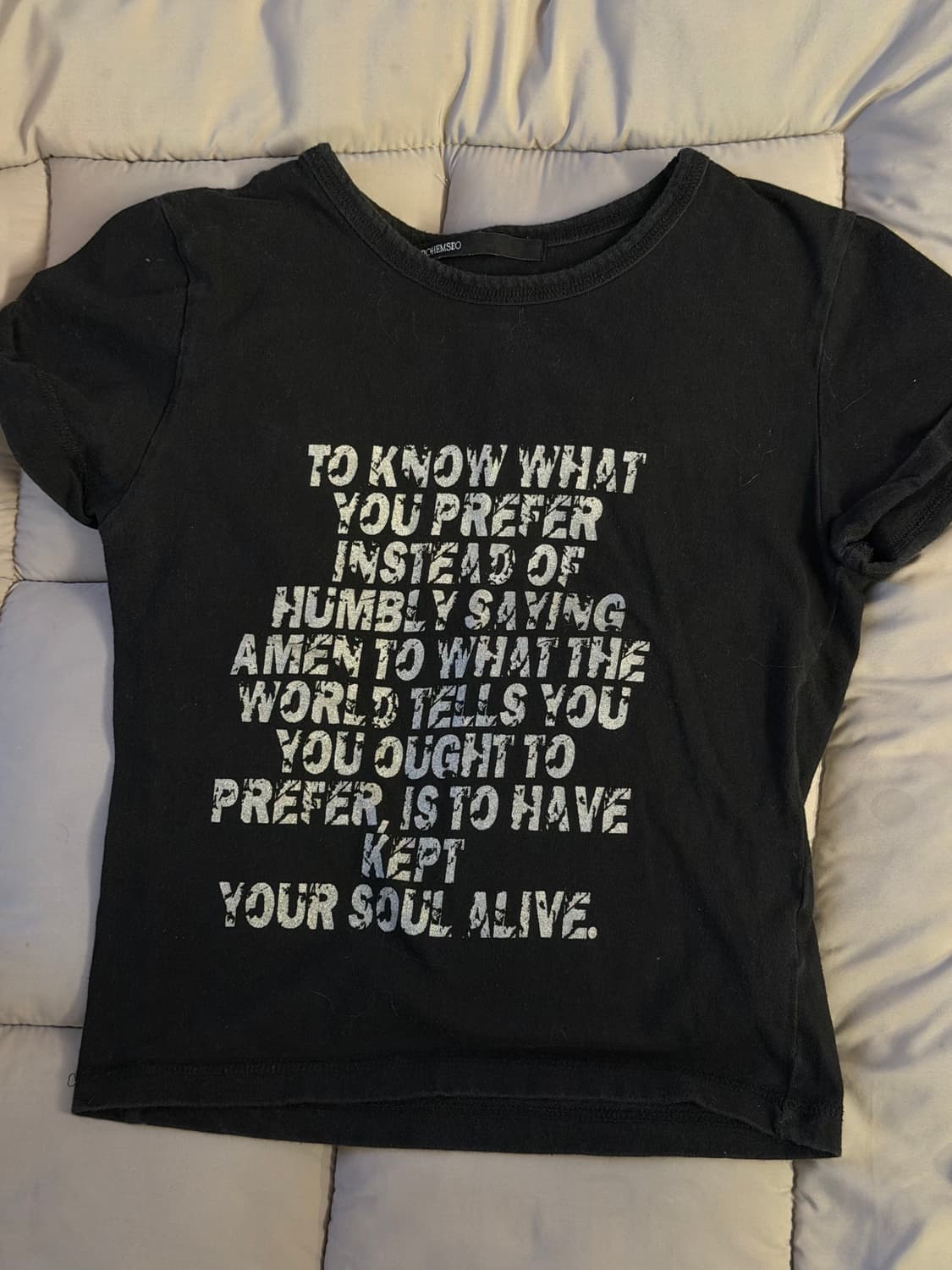 보헴서 실버 프린팅 티 S 상품이미지2