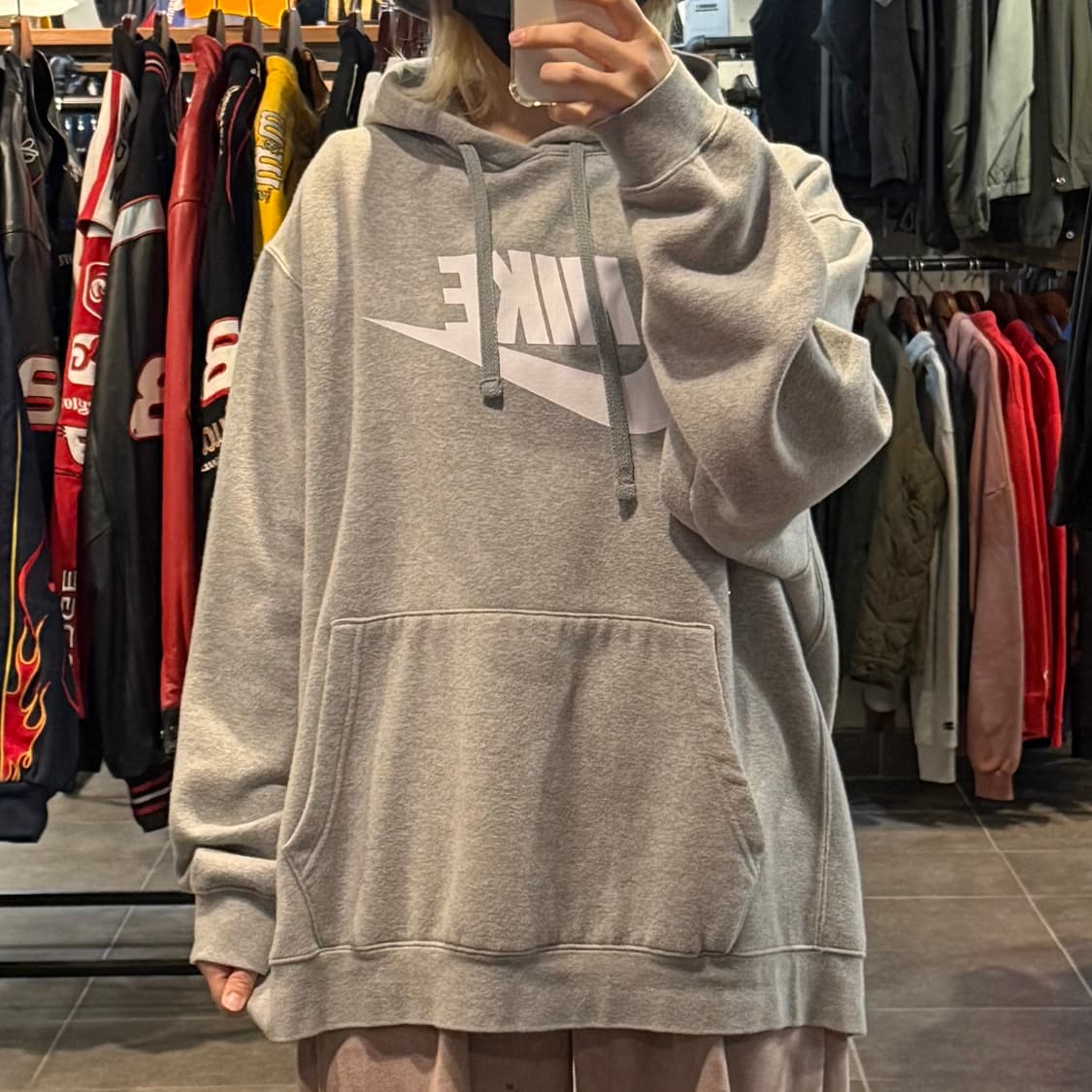 [NO.9]Nike 그레이 후드티 상품이미지1