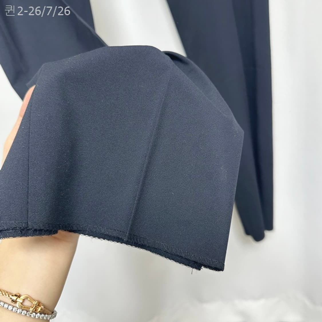발렌키 남자 슬랙스 바지 네이비 90(35) 미착용새제품
 상품이미지3
