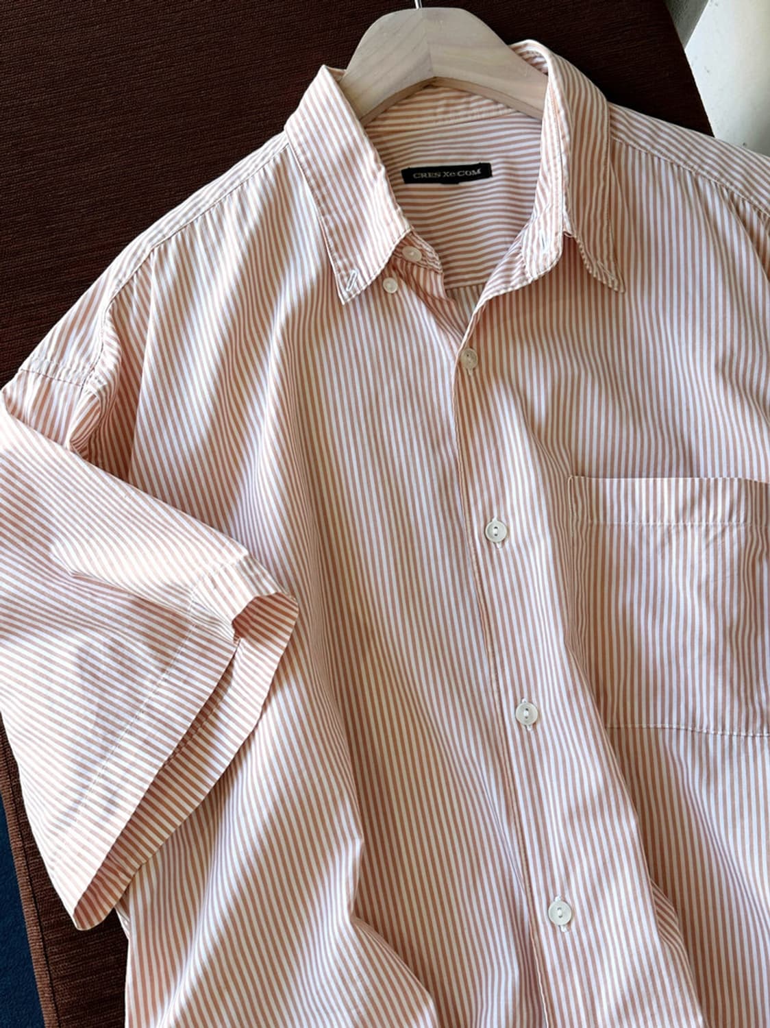 Light cotton H/S stripe shirt 상품이미지2