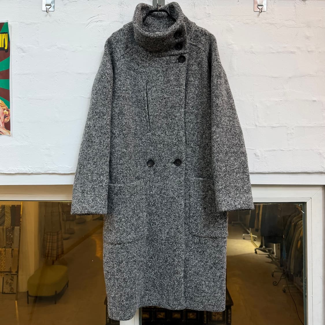 Iro 이로 그레이 울 혼방 더블 트위드 코트 36 상품이미지1