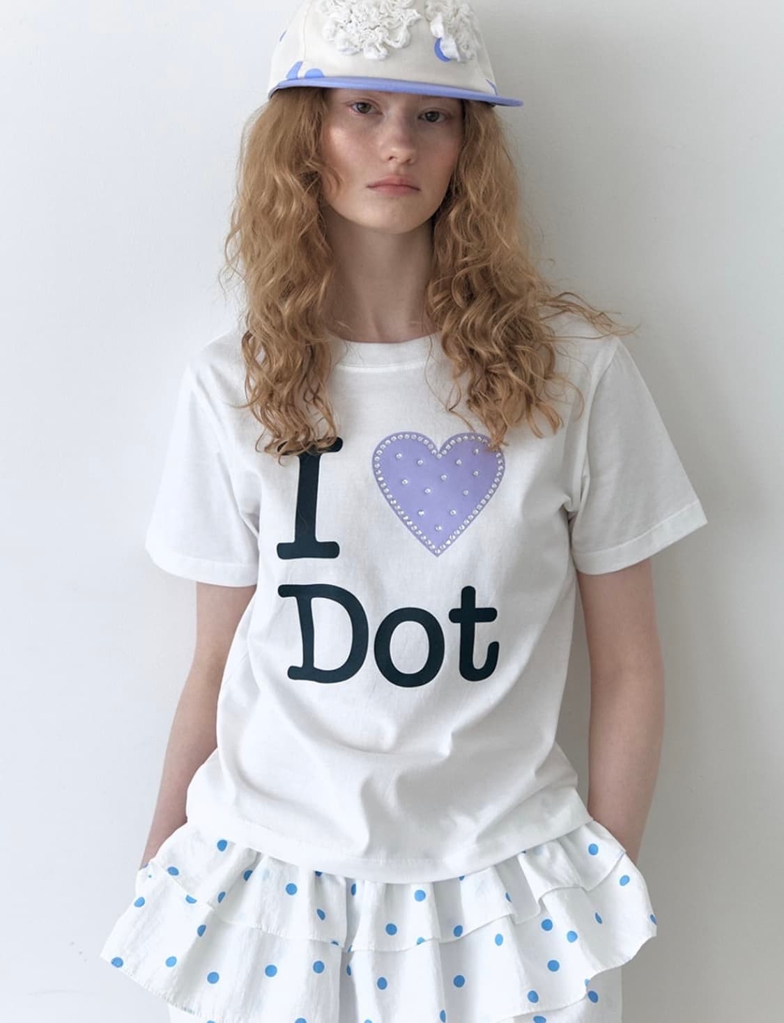 vanishment(바니쉬먼트) i love dot tee ivory 상품이미지1