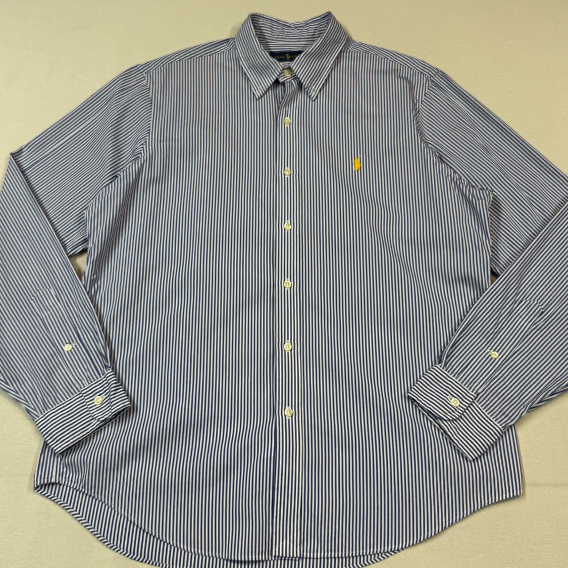 L) 폴로 랄프로렌 클래식 블루 스트라이프 포플린 셔츠 상품이미지2