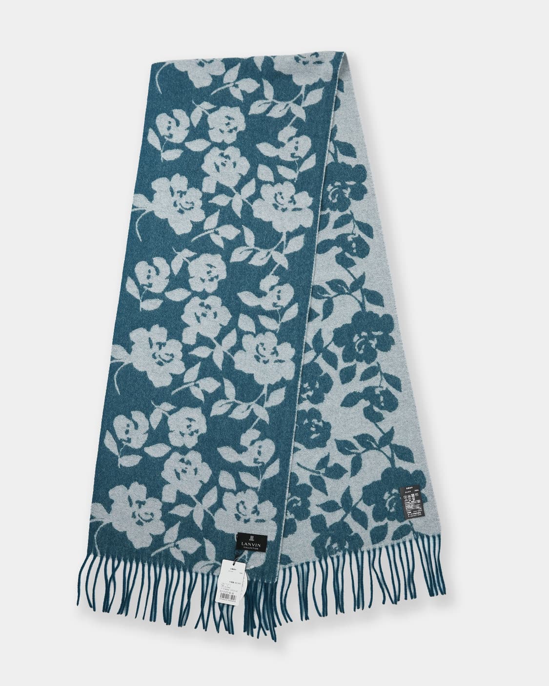 LANVIN Cashmere Floral Muffler 상품이미지2