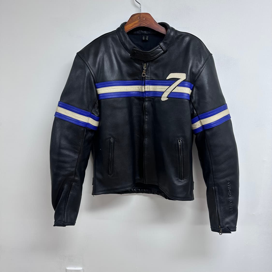 프랭크 토마스 카페 레이서 라이더 가죽 자켓 eur52 J12 상품이미지1