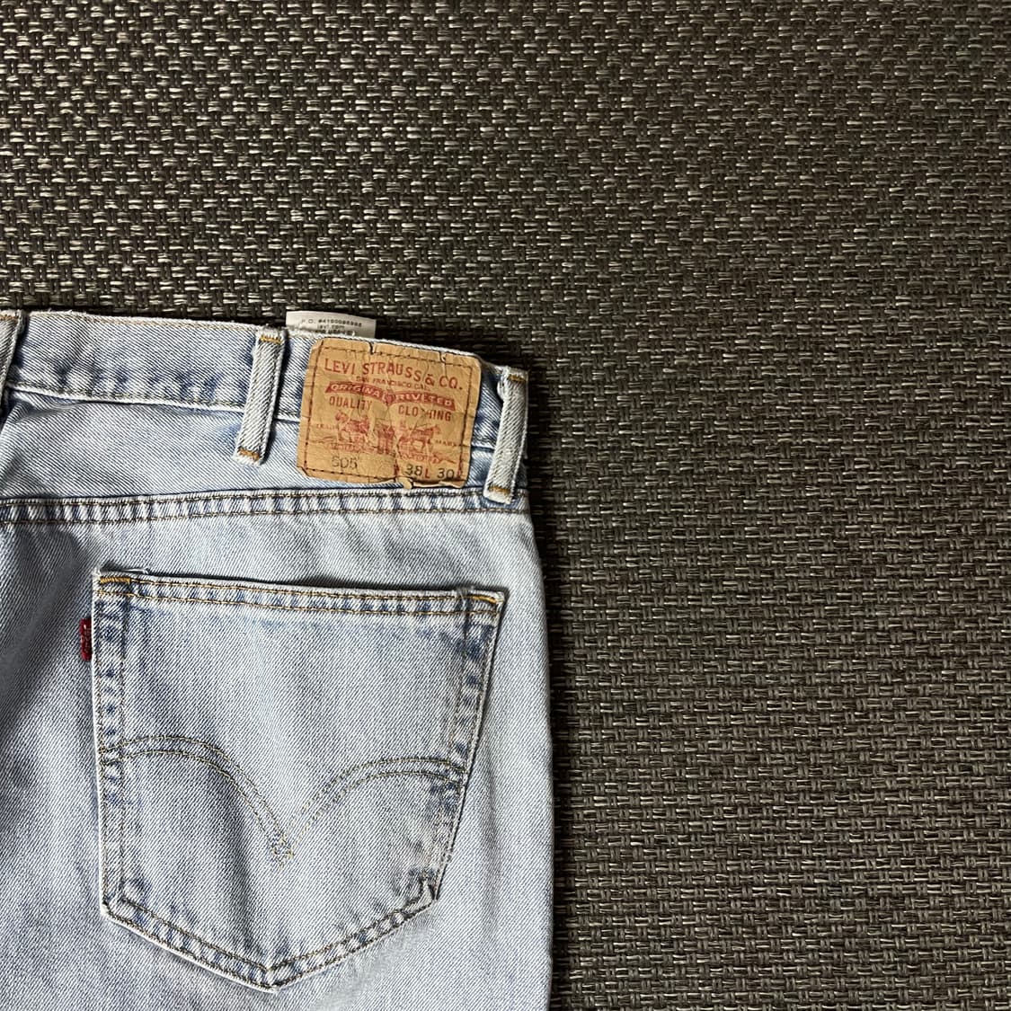 (38) 리바이스 505 38X30 연청 스트레이트핏 데님 팬츠 상품이미지5
